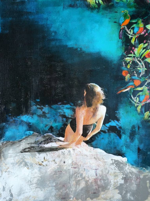 Deep breath Collage by Isabelle Joubert